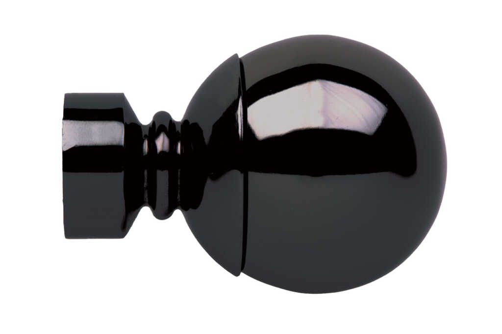 35mm Neo Black Nickel Ball Finials (pair)