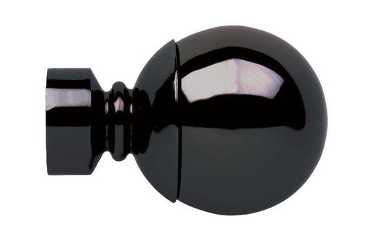 35mm Neo Black Nickel Ball Finials (pair)