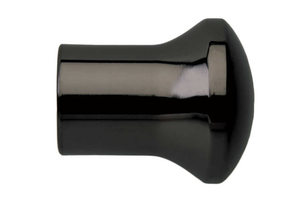 35mm Neo Black Nickel Trumpet Finials (pair)