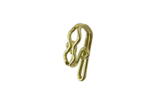 Brass Curtain Hooks Pack of 20