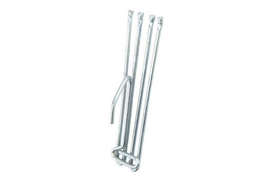 Steel/Zinc Short Neck Deep Pleat Hooks Pack of 10