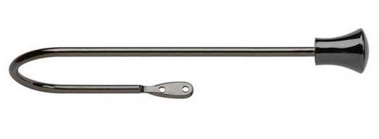 Neo Black Nickel Trumpet 280mm Holdbacks Pair