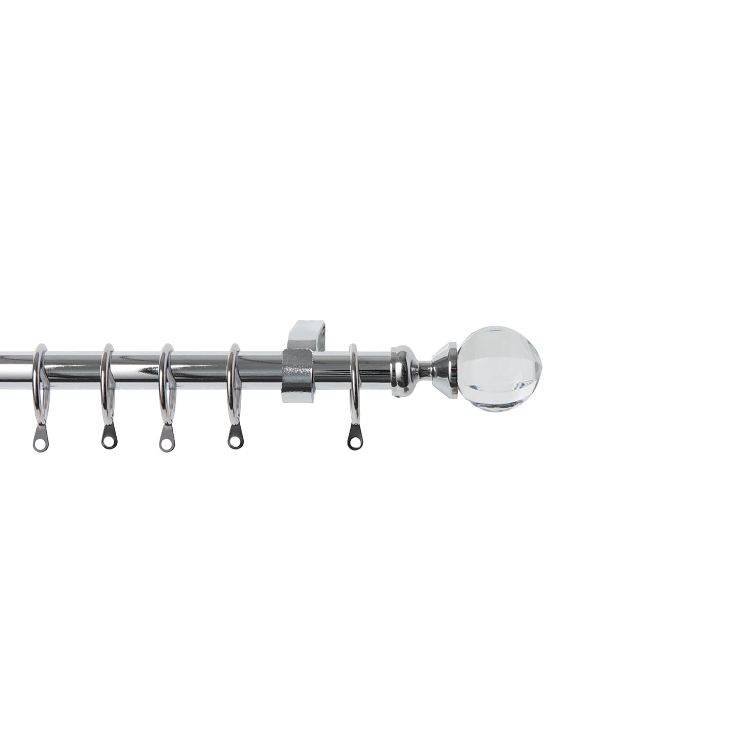 Speedy 16/19mm 125-215cm Acrylic Ball Pole set Chrome