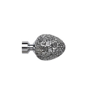 Speedy 28mm Poles Apart Alexia Finials - Pair - Chrome