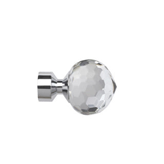 Speedy 28mm Poles Apart Bella Finials - Pair - Chrome