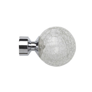 Speedy 28mm Poles Apart Crash Finials - Pair - Chrome