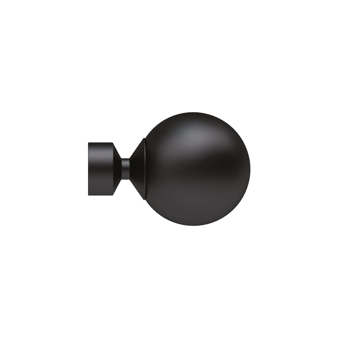 Speedy 28mm Poles Apart Sphere Finials - Pair - Matt Black