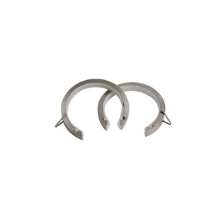 Speedy Metal Lined Passing Rings for 28mm dia pole Pk of 8 - Satin Silver