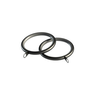 Speedy Metal Lined Rings for 28mm dia pole Pk of 8 - Matt Black