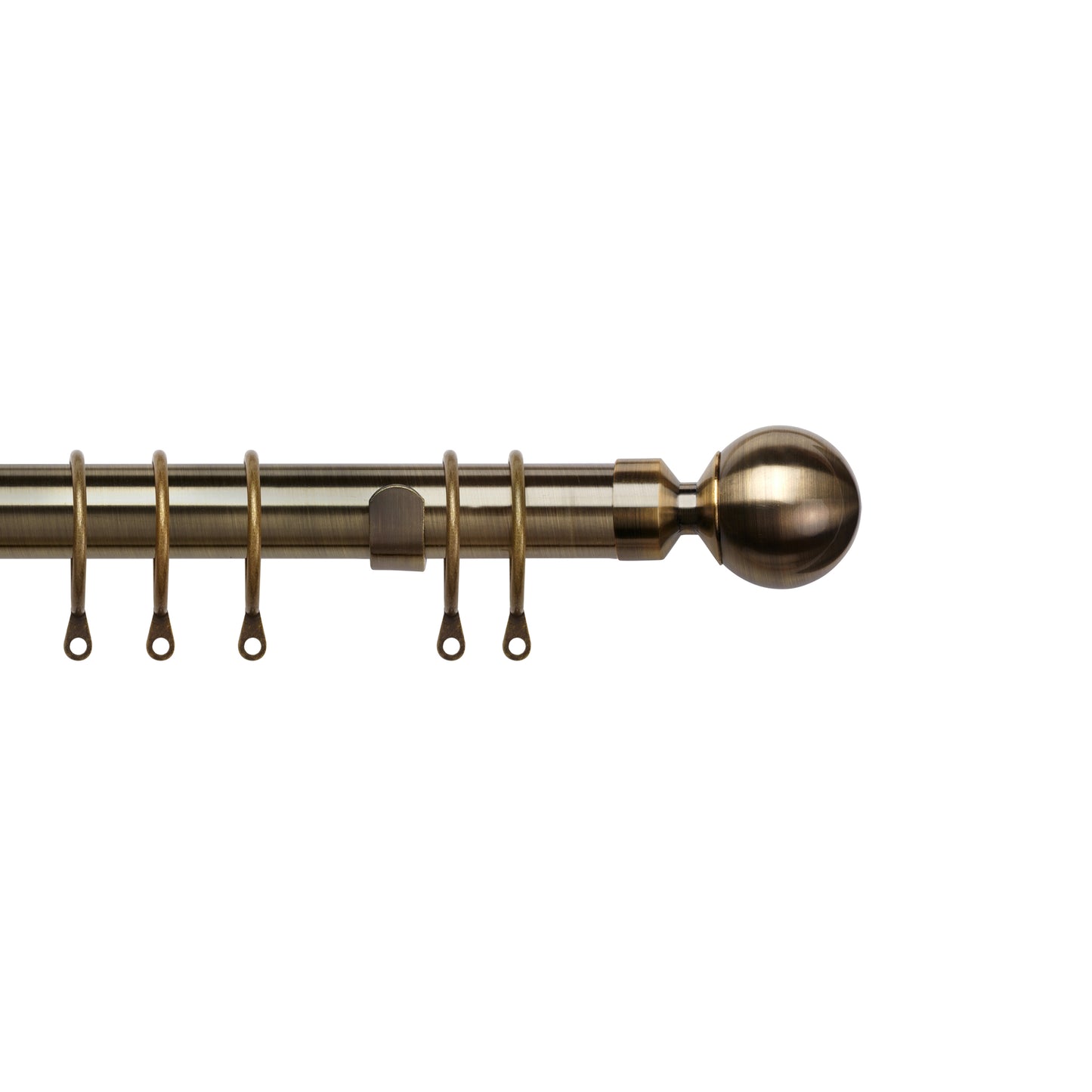 Speedy 25-28mm 120-210cm Pristine Ball Pole set Antique Brass