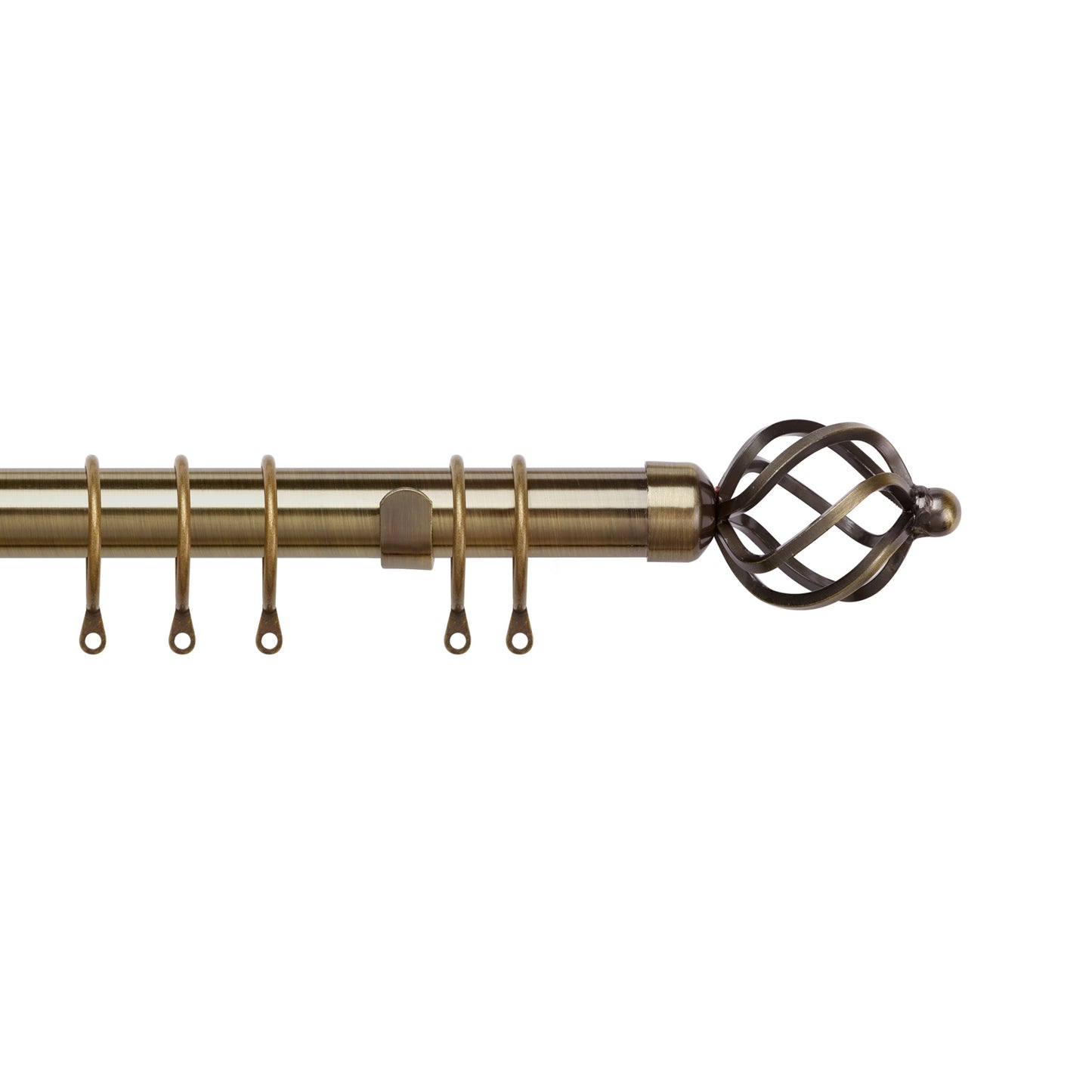 Speedy 25-28mm 120-210cm Pristine Cage Pole set Antique Brass