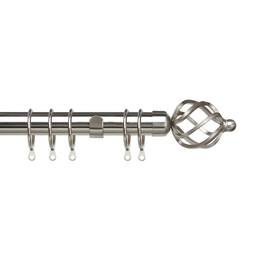 Speedy 25-28mm 200-380cm Pristine Cage Pole set Satin Silver