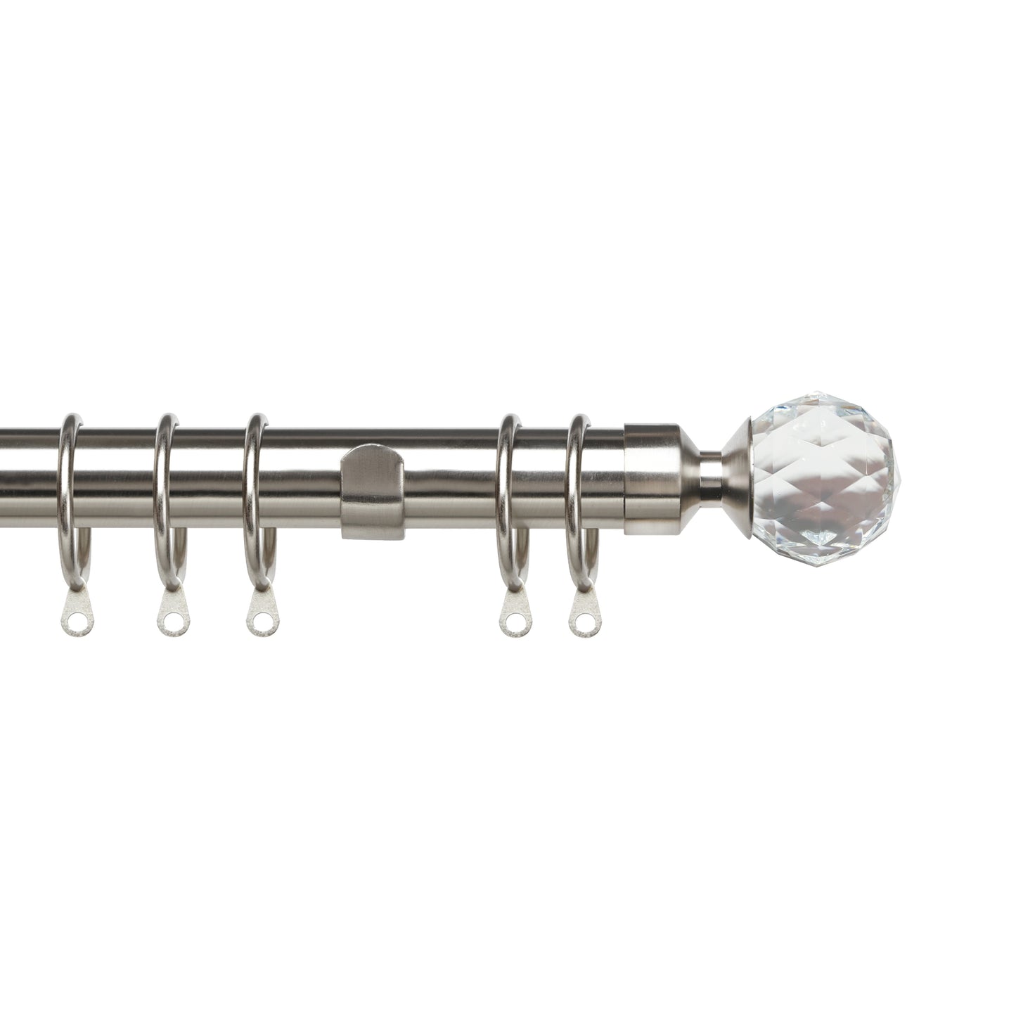 Speedy 25-28mm 200-380cm Pristine Crystal Pole set Satin Silver