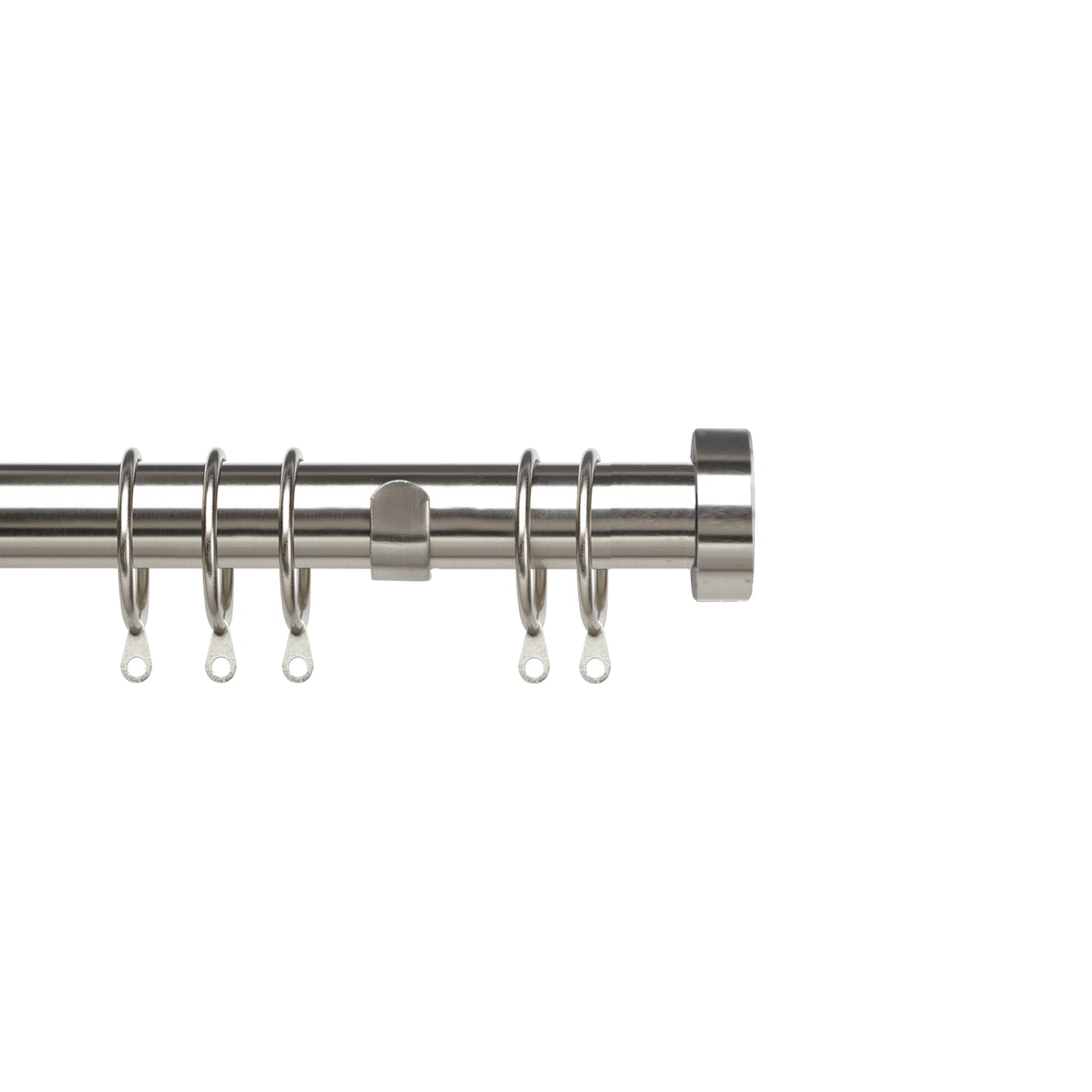 Speedy 25-28mm 120-210cm Pristine Stud Pole Set Satin Silver