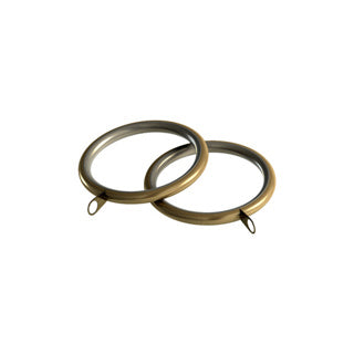 Speedy Metal Lined Rings for 35mm dia pole Pk of 10 - Antique Brass