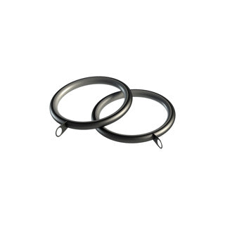 Speedy Metal Lined Rings for 35mm dia pole Pk of 10 - Matt Black
