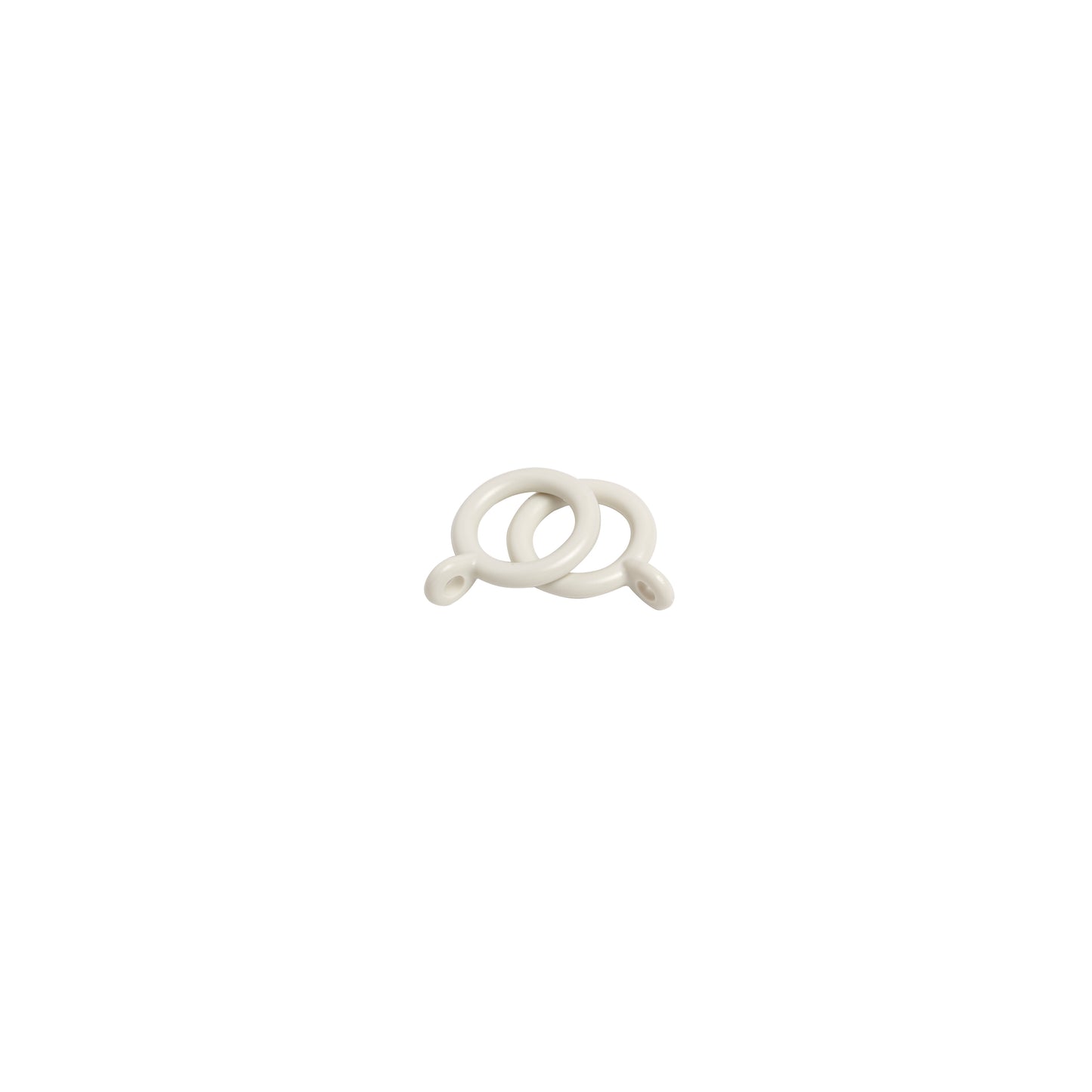 Speedy Simply Plastic Rings for 13-16mm dia pole Cream - pack of 10