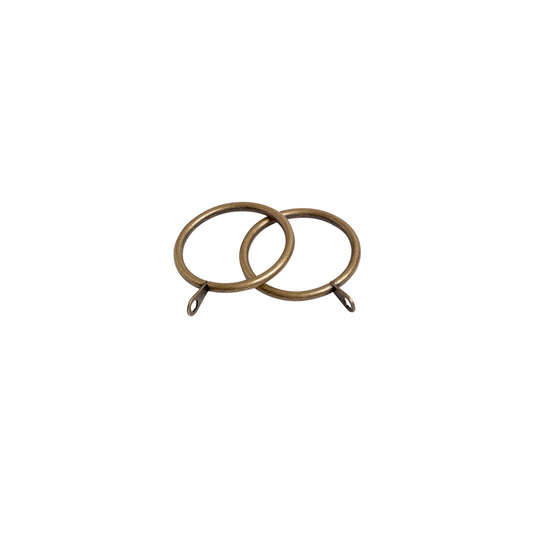 Speedy Finesse metal rings for 22/25 dia pole Antique Brass