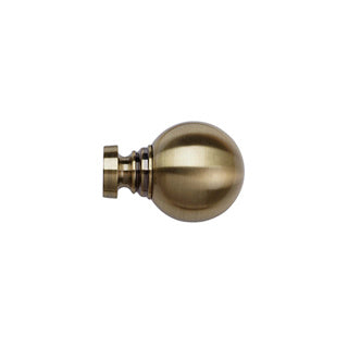 Speedy 35mm Globe Finials - Pair - Antique Brass