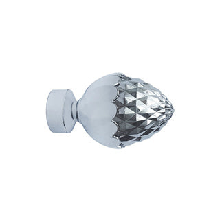 Speedy 35mm Acorn Finials - Pair - Chrome