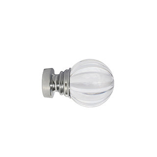 Speedy 35mm Segmented Ball Finials - Pair - Chrome