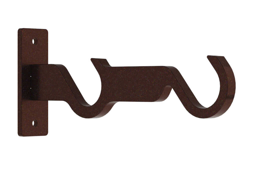 25mm Arc Bronze Double Side Bracket - single
