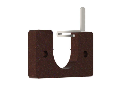 25mm Arc Bronze Recess Bracket - single