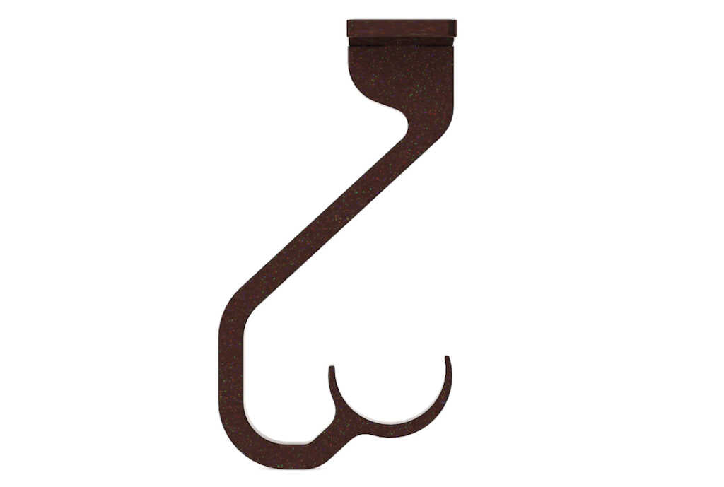 25mm Arc Bronze Ceiling Passing Bracket - single