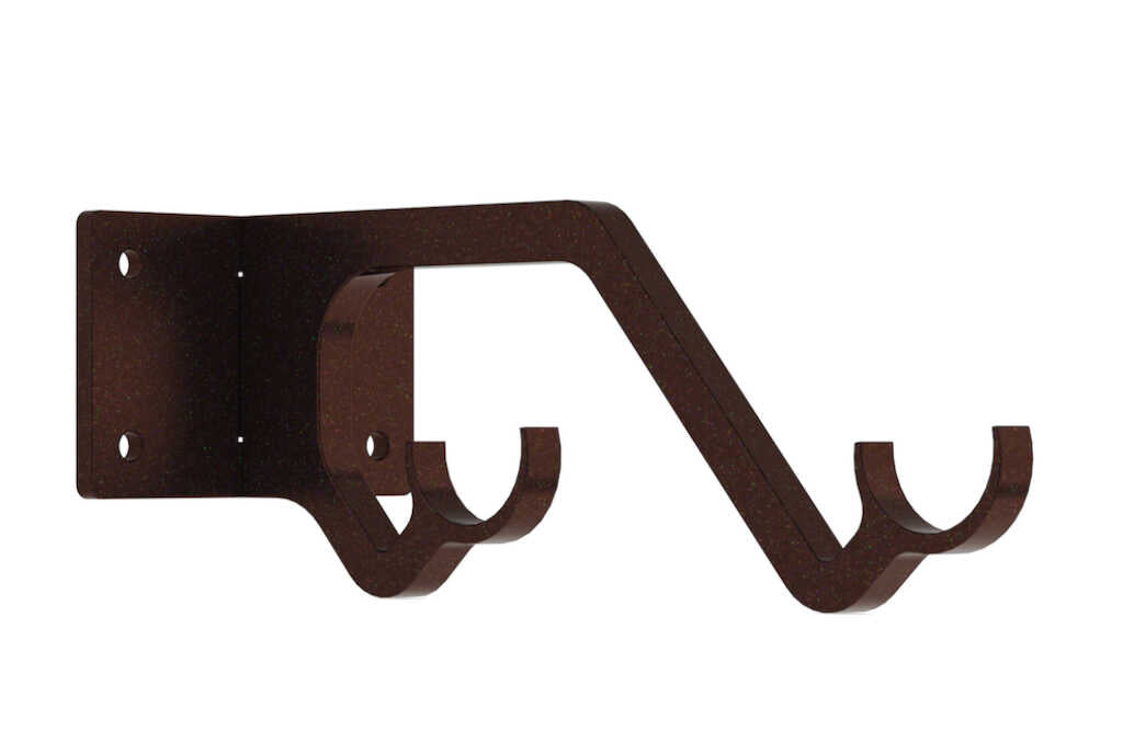 25mm Arc Bronze Double Passing Bracket - single