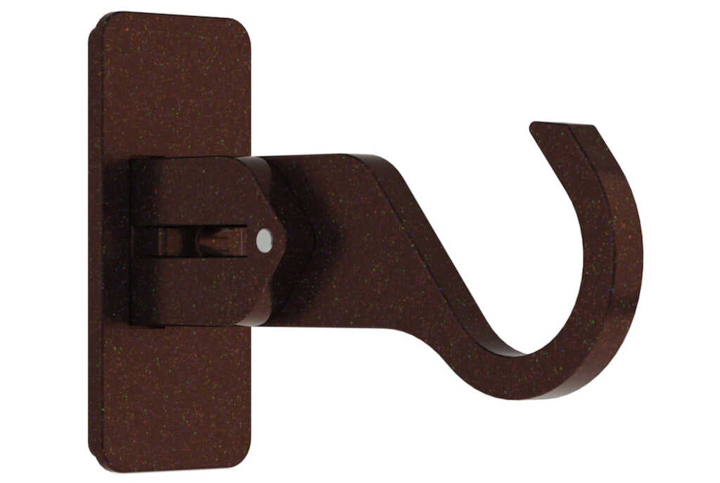 25mm Arc Bronze Extendable End Bracket - single