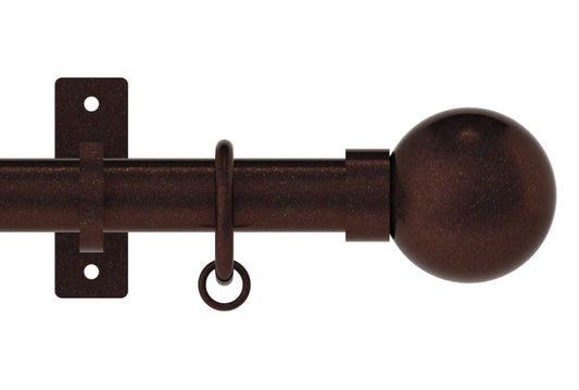 25mm Arc Bronze Ball Curtain Pole 600cm