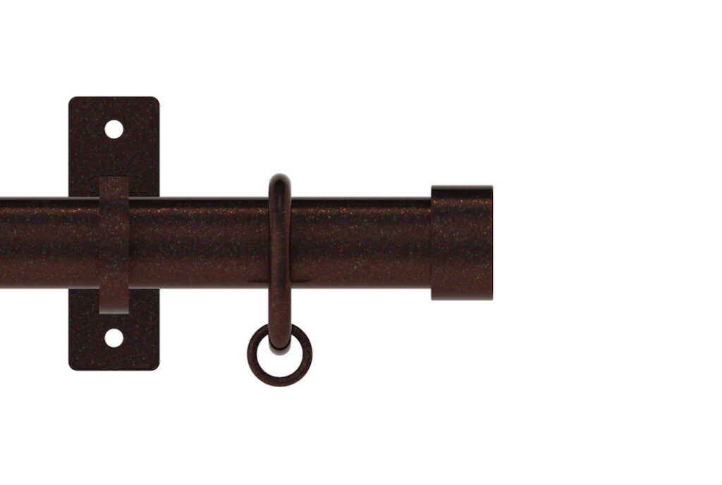 25mm Arc Bronze Stud Curtain Pole 250cm