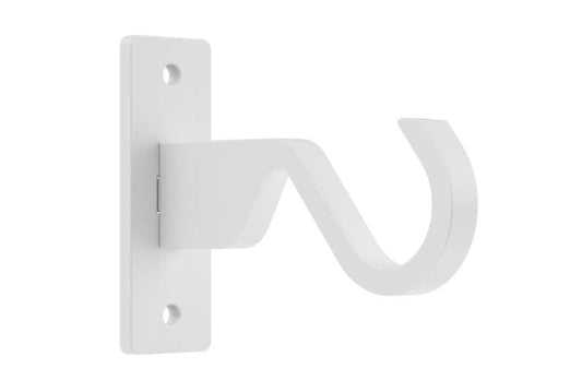 25mm Arc China White Side Bracket - single