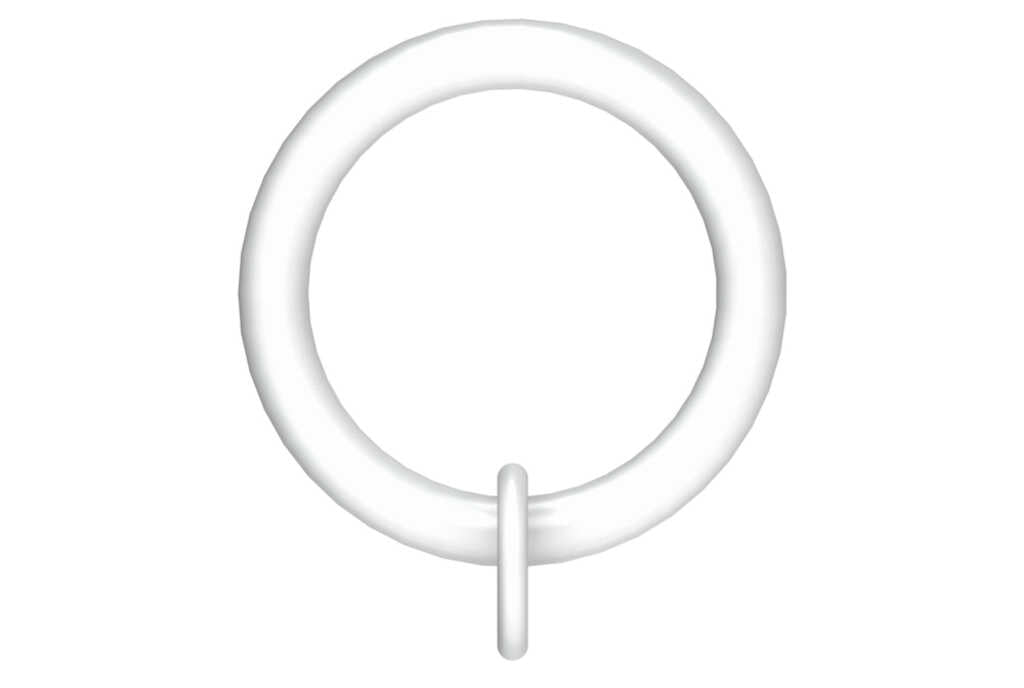 Arc China White Rings for 25mm dia pole - pack of 4