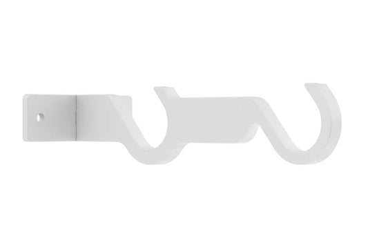 25mm Arc China White Double Mid Bracket - single