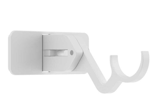 25mm Arc China White Extendable Passing Bracket - single