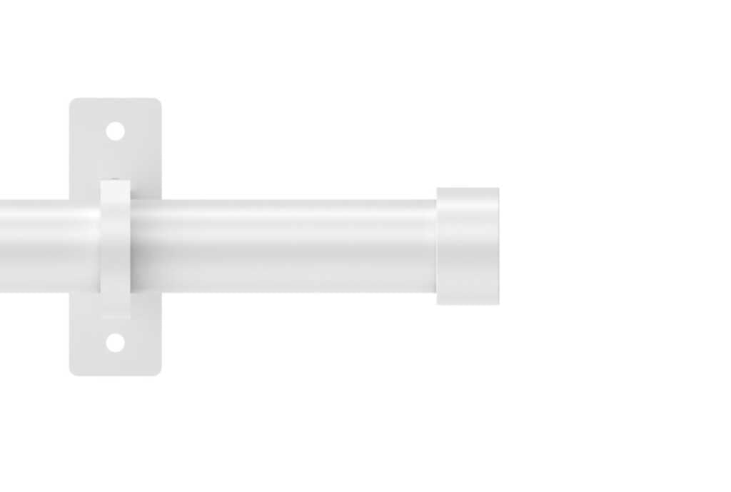 25mm Arc China White Stud Eyelet Curtain Pole 250cm