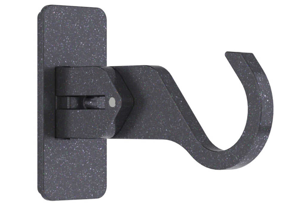 25mm Arc Gunmetal Extendable End Bracket - single