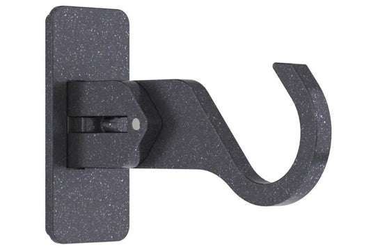25mm Arc Gunmetal Extendable End Bracket - single