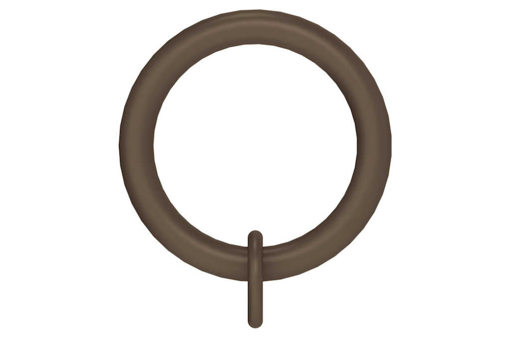 Arc Mocha Rings for 25mm dia pole - pack of 4