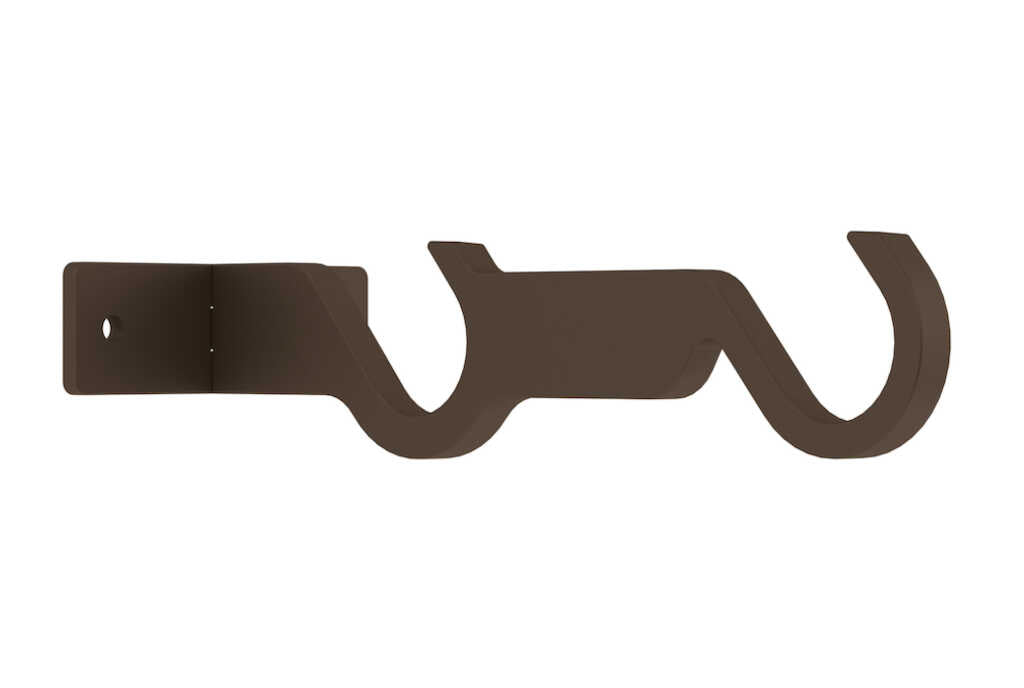 25mm Arc Mocha Double Mid Bracket - single