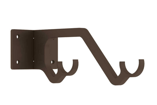 25mm Arc Mocha Double Passing Bracket - single