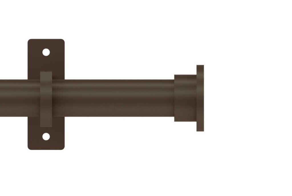 25mm Arc Mocha Disc Eyelet Curtain Pole 200cm