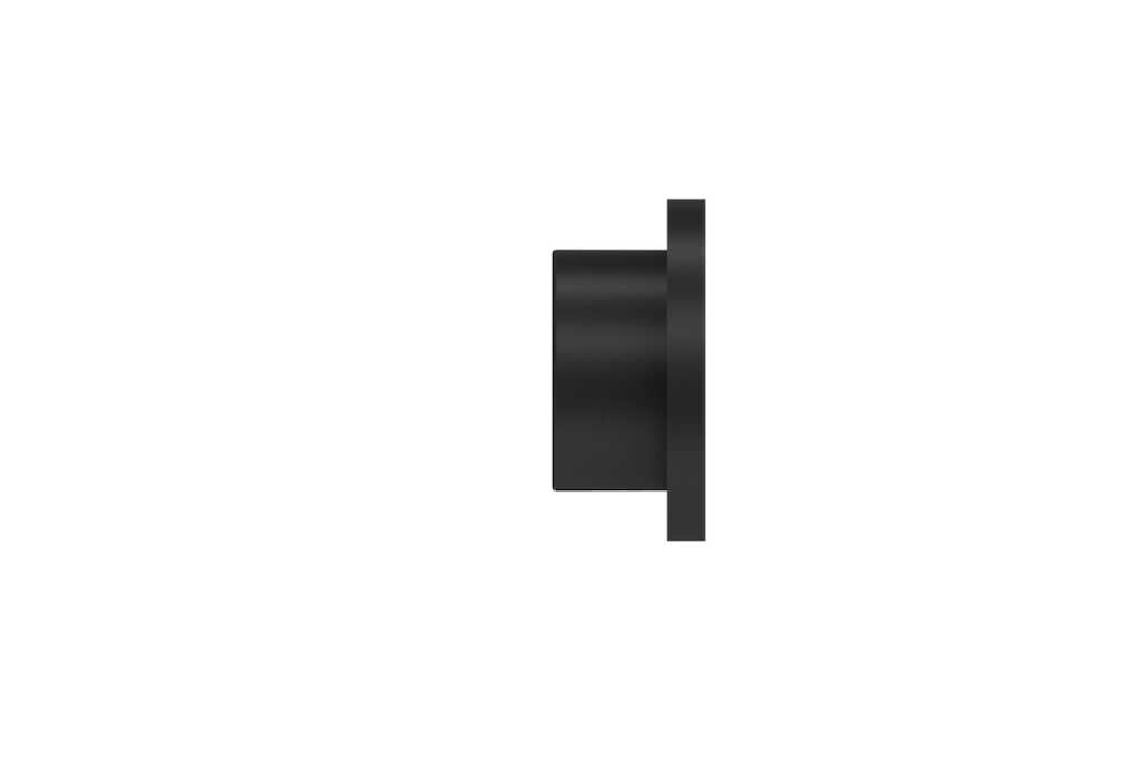 25mm Arc Soft Black Disc Finial - single
