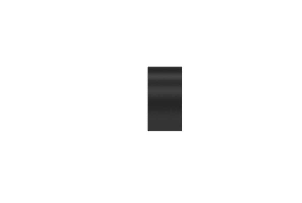 25mm Arc Soft Black Stud Finial - single