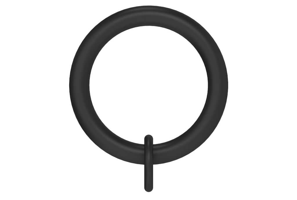 Arc Soft Black Rings for 25mm dia pole - pack of 4