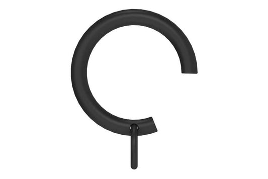 Arc Soft Black Passing Rings for 25mm dia pole - pack of 4