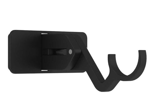 25mm Arc Soft Black Extendable Passing Bracket - single