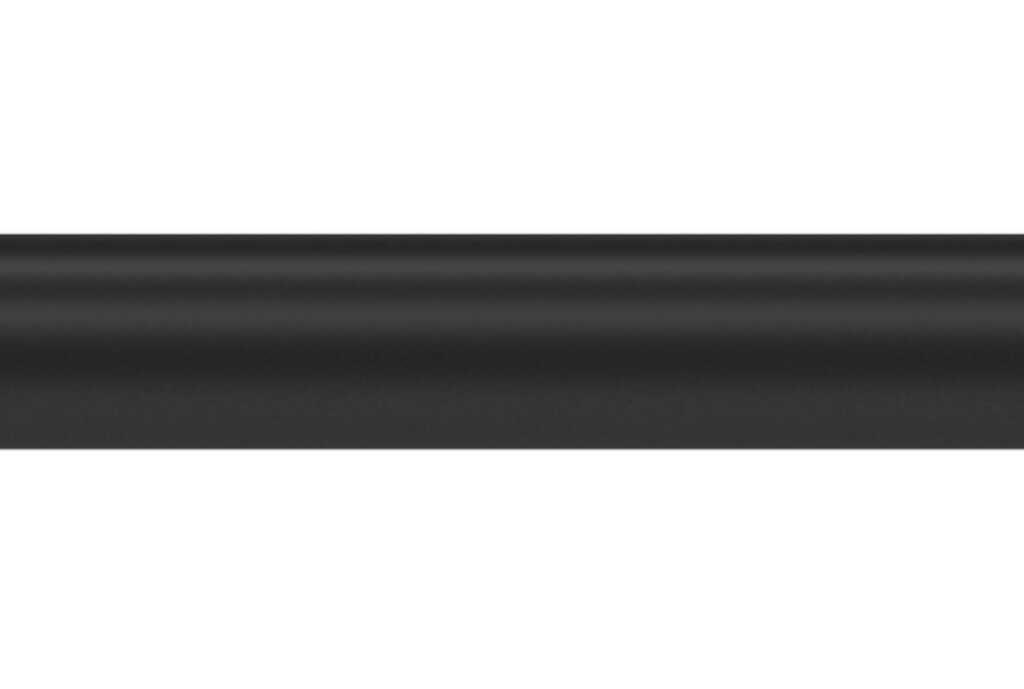 25mm Arc Soft Black Curtain Pole only 300cm