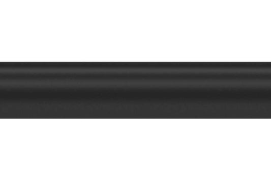 25mm Arc Soft Black Curtain Pole only 150cm